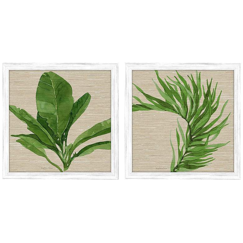 Image 1 Palm Isle II 26"W x 26"H Framed Art Set of 2