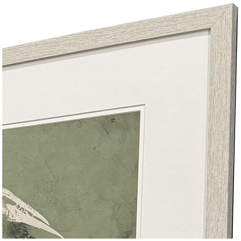 Image 3 Palm Leaf 19"W x 25"H Coastal Framed Art Set of 2 more views