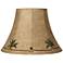 Palm Leaf Faux Leather Lamp Shade 9x18x13 (Spider)