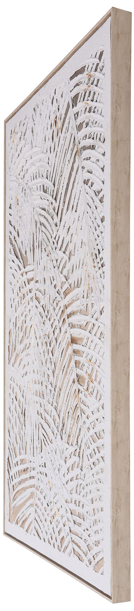 Image 3 Palm Leaves 40 x 60 Hand-Painted Framed Canvas Wall Art more views
