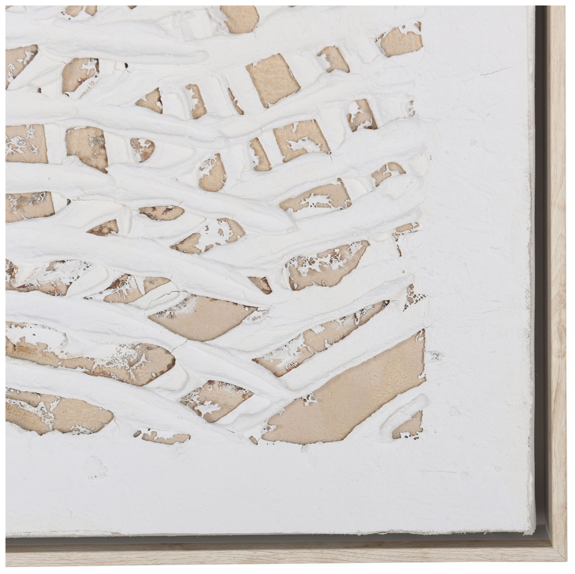 Image 5 Palm Leaves 40 x 60 Hand-Painted Framed Canvas Wall Art more views