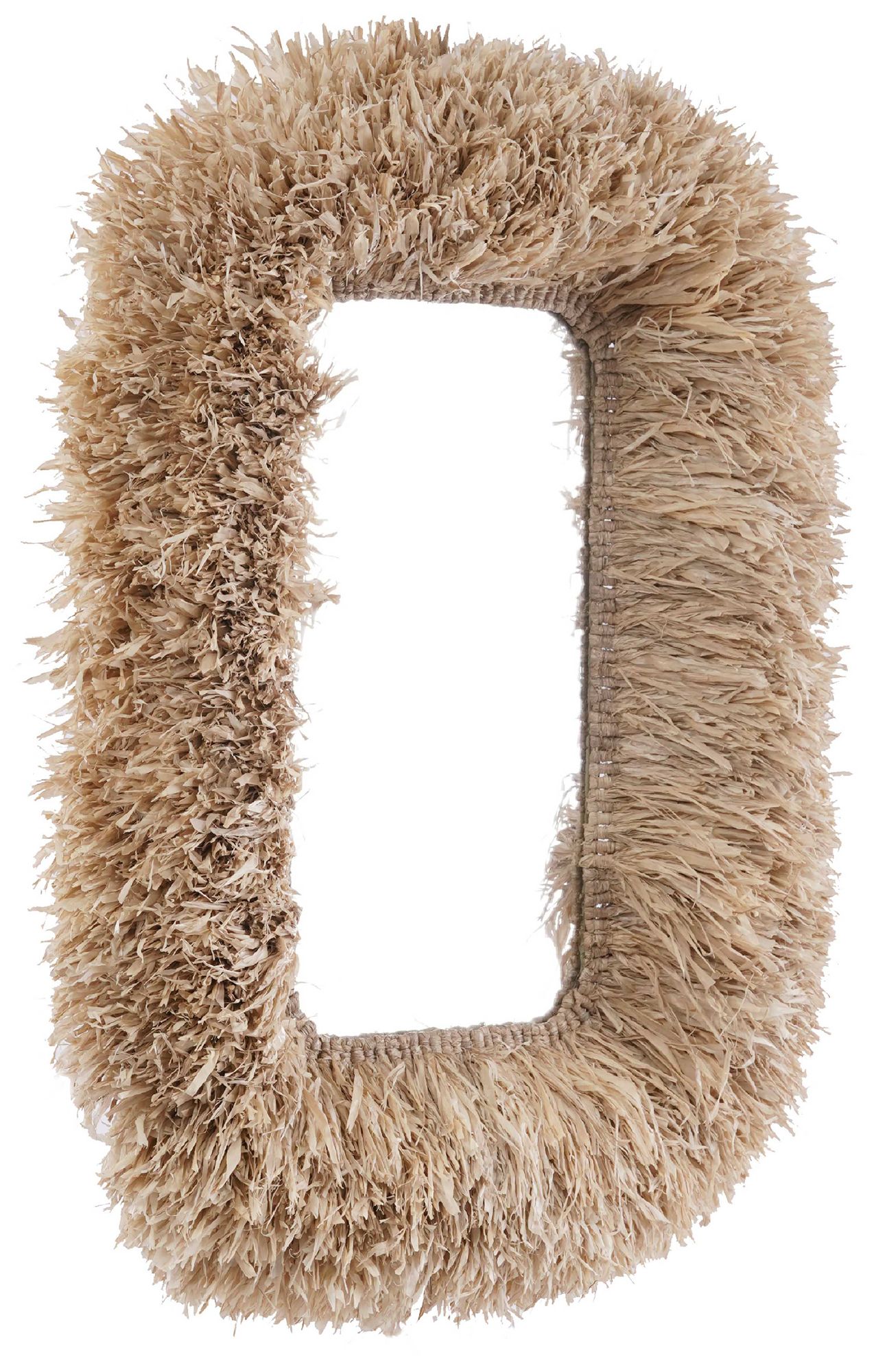 Thumbnail2 of Palm Natural Sisal Rectangular Wall Mirror more views