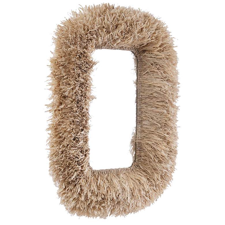 Image 3 Palm Natural Sisal Rectangular Wall Mirror more views