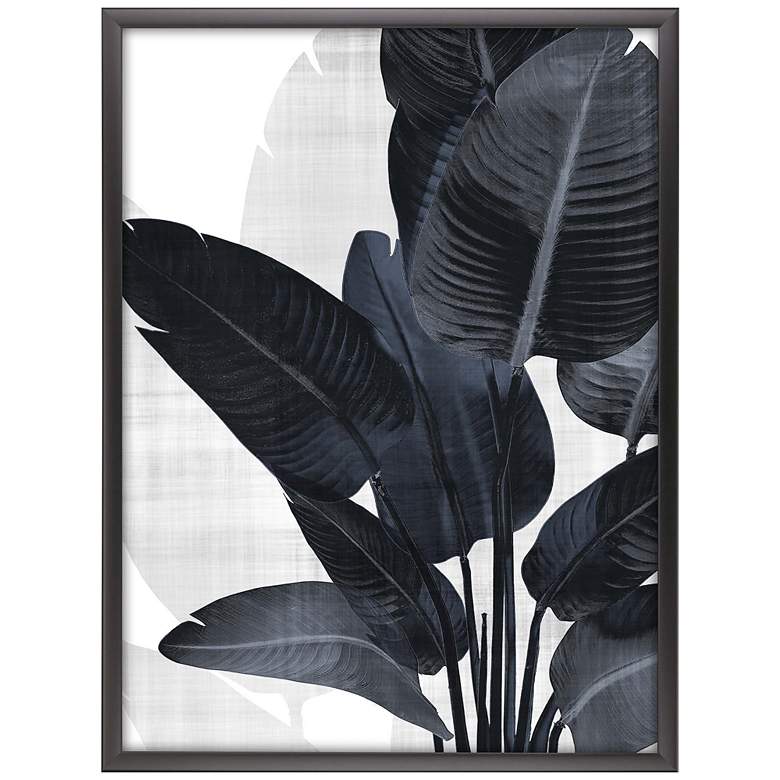 Image 1 Palm Noir I 51" High Shadow Box Giclee Framed Wall Art
