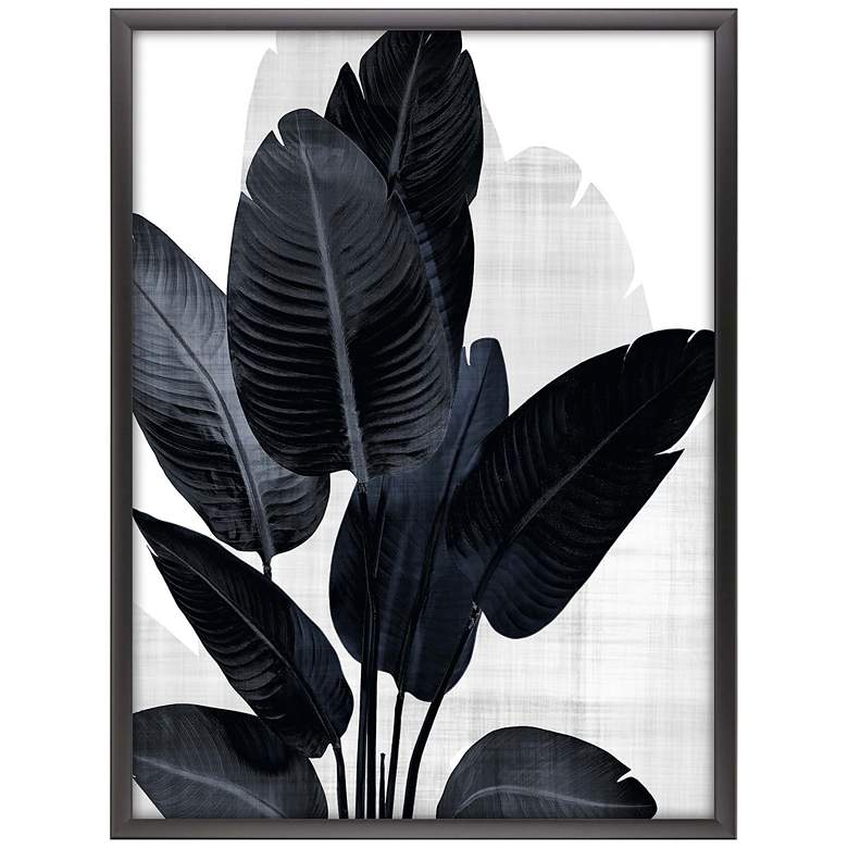 Image 1 Palm Noir II 51" High Shadow Box Giclee Framed Wall Art