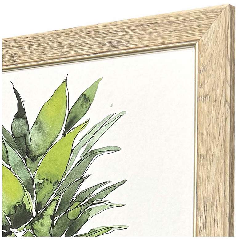Image 4 Palm Pineapples 19"W x 23"H Framed Art - Set of 2 more views