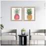 5_Palm Pineapples 19"W x 23"H Framed Art - Set of 2 more views