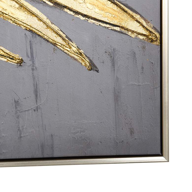 Image 6 Palm Play II 30"W x 30"H Hand Embellished Framed Canvas Wall Art more views