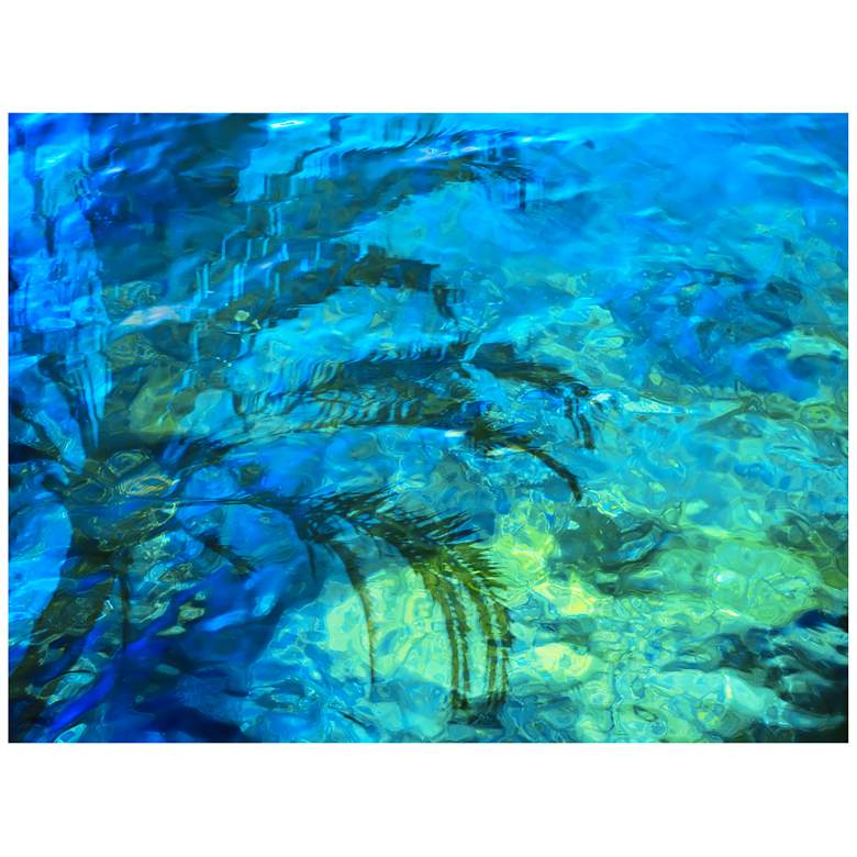 Image 1 Palm Reflection 40 inchW All-Season Outdoor Canvas Wall Art