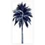Palm Tree Blue I 50" High Rectangular Giclee Framed Wall Art