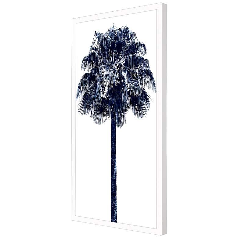Image 3 Palm Tree Blue IV 50"H Rectangular Giclee Framed Wall Art more views