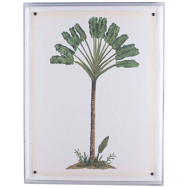 Image 1 Palm Tree I 26 inch High Shadow Box Framed Canvas Wall Art