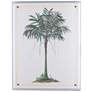 Palm Tree II 26" High Shadow Box Framed Canvas Wall Art