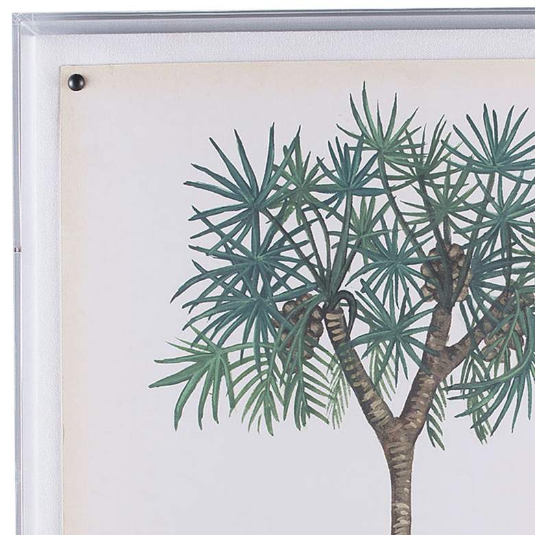 Image 2 Palm Tree III 26" High Shadow Box Framed Canvas Wall Art more views