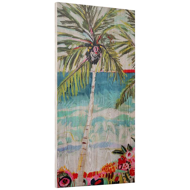 Image 7 Palm Tree Wimsy 48" High 2-Piece Giclee Printed Wall Art Set more views