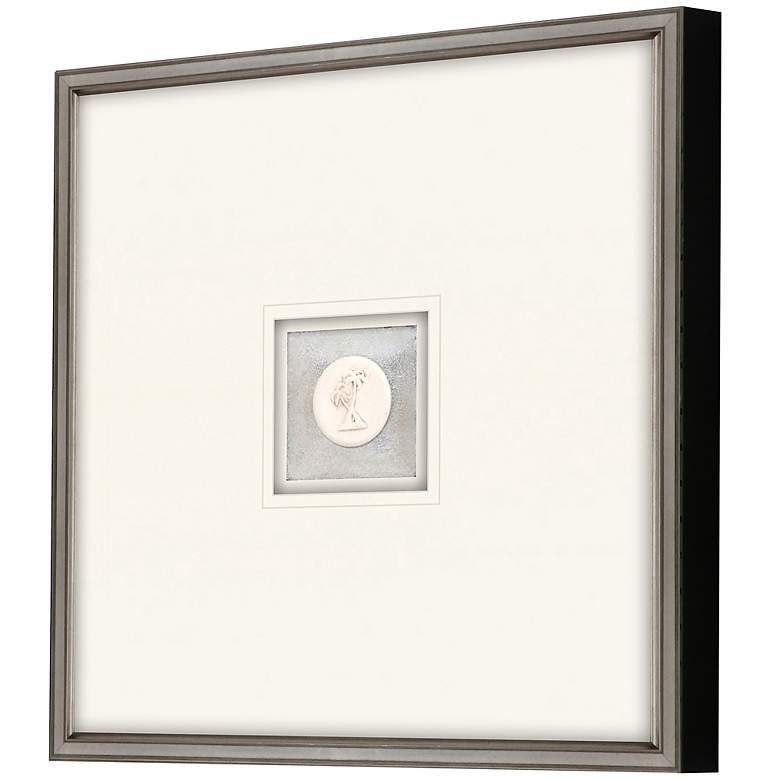 Image 3 Palm Trees Intaglio 22" Square Framed Wall Art more views