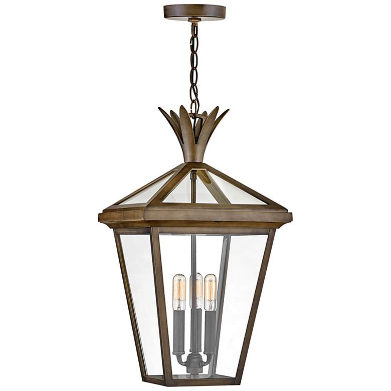 Image 1 Palma 21 1/2 inch High Burnished Bronze Outdoor Hanging Light
