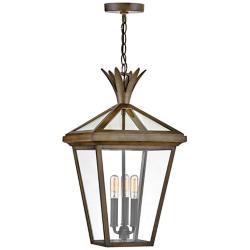 Palma 21 1/2&quot; High Burnished Bronze Outdoor Hanging Light