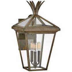 Palma 21 1/2&quot;H Burnished Bronze 3-Light Outdoor Wall Light