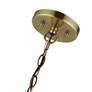 3_Palma 23" Wide Antique Brass 5-Light Drum Shade Chandelier more views