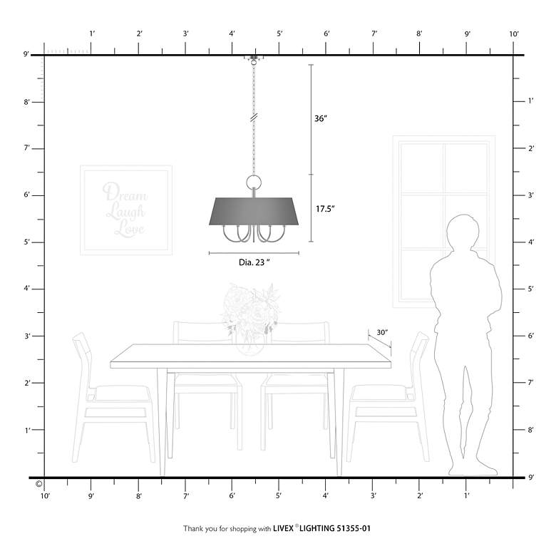 Image 6 Palma 23" Wide Antique Brass 5-Light Drum Shade Chandelier more views