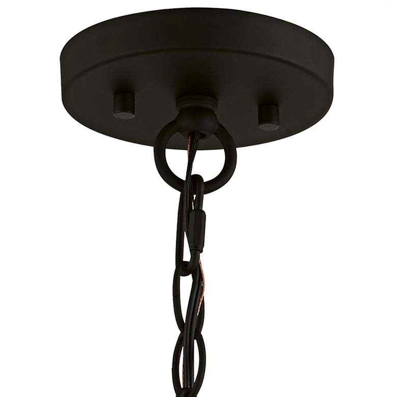 Image 6 Palma 23" Wide Black 5-Light Drum Chandelier more views
