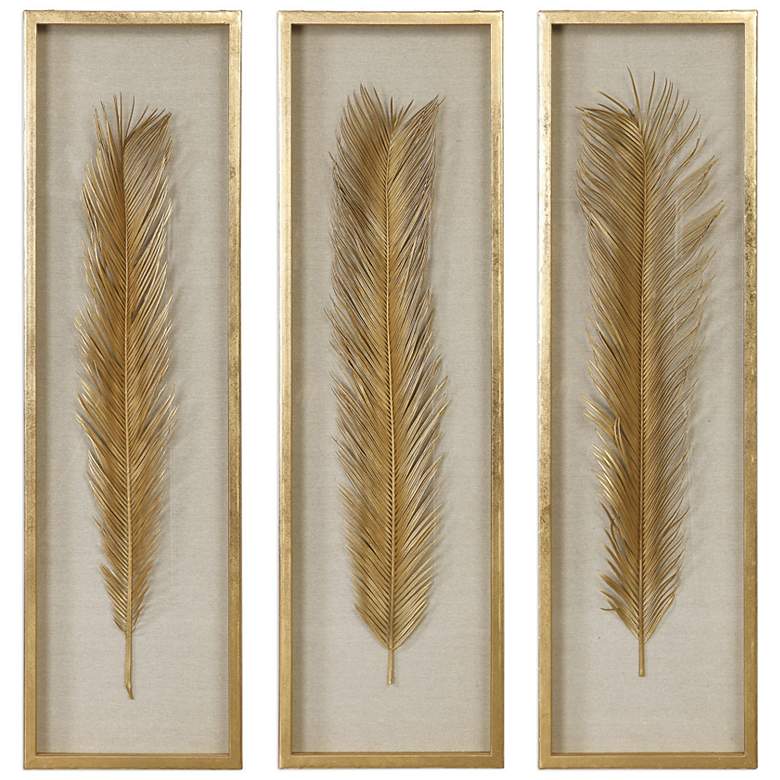 Image 2 Palma 48 1/4" High 3-Piece Shadow Box Framed Wall Art Set