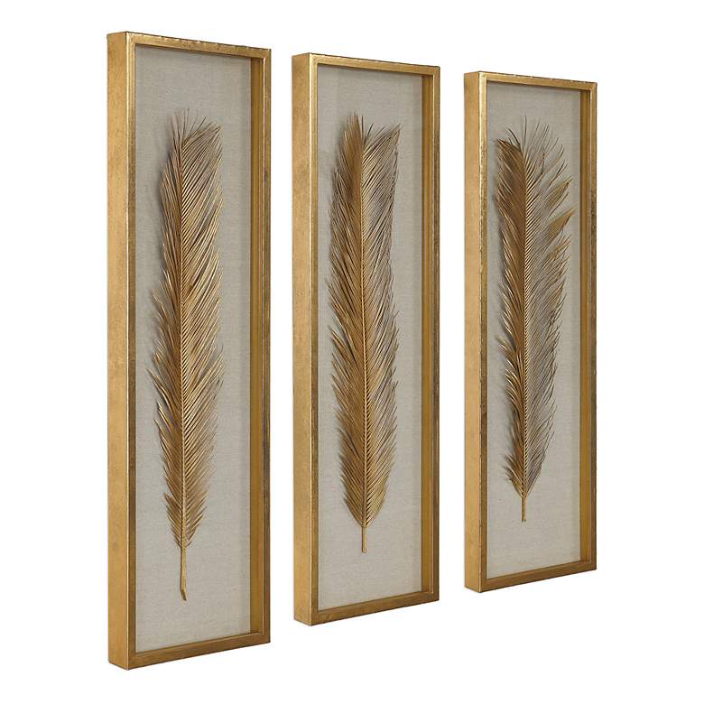 Image 3 Palma 48 1/4" High 3-Piece Shadow Box Framed Wall Art Set more views