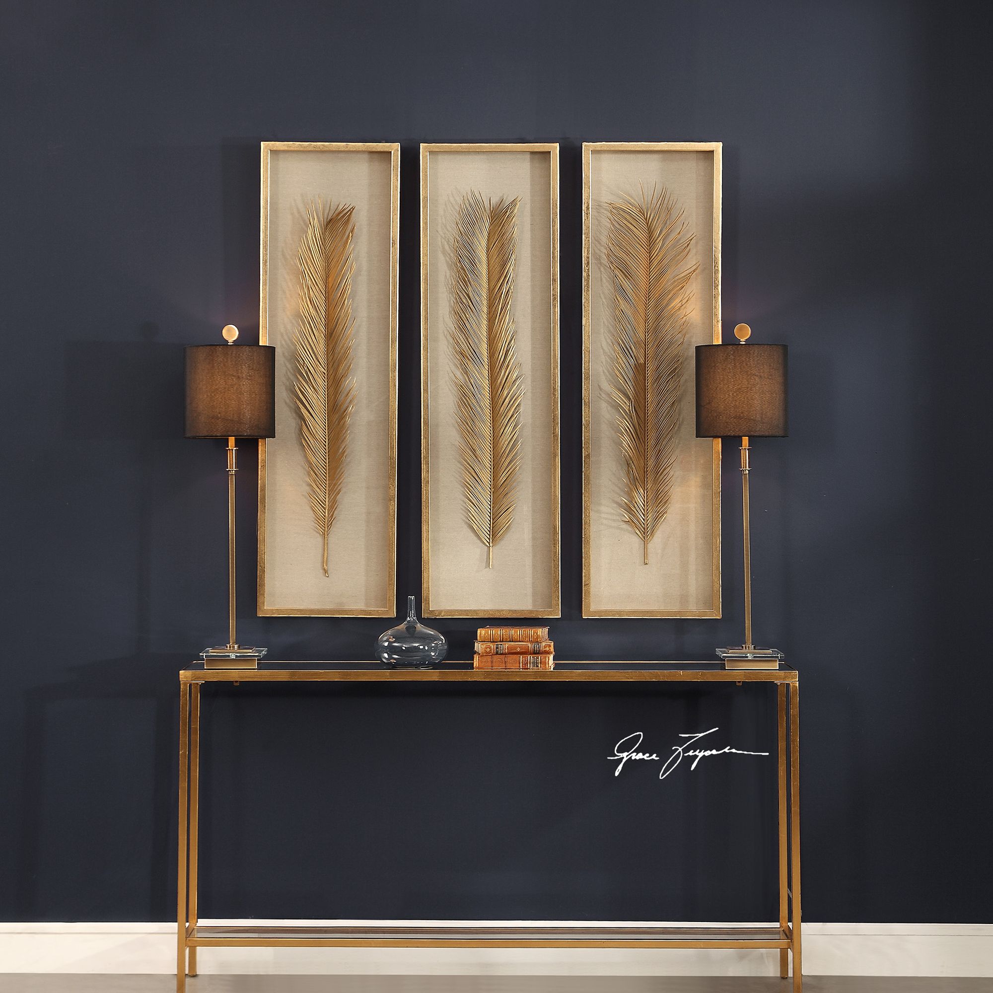 Image 7 Palma 48 1/4" High 3-Piece Shadow Box Framed Wall Art Set more views