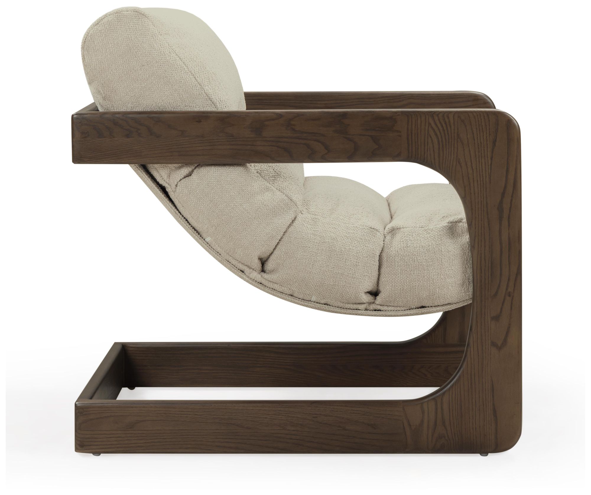 Image 3 Palma Cream Textured Weave Accent Chair more views