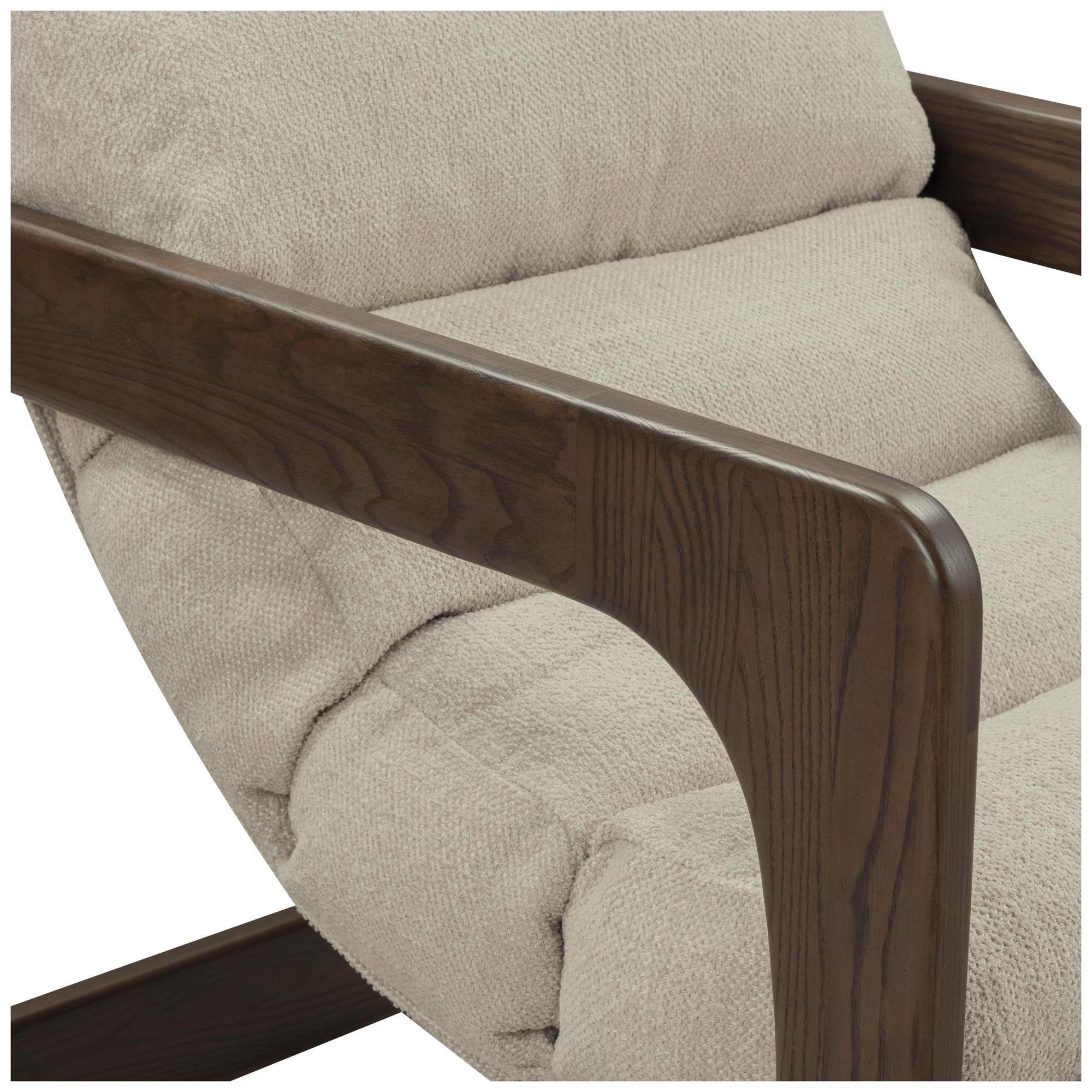 Image 5 Palma Cream Textured Weave Accent Chair more views