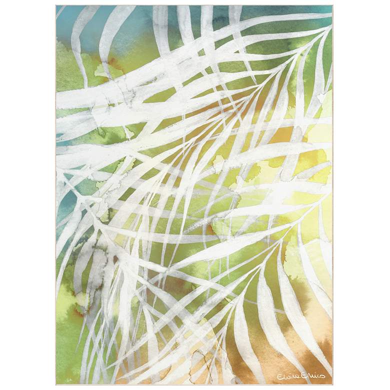 Image 1 Palma di Luce II Washable Leaf Art Area Rug size 8'x10'