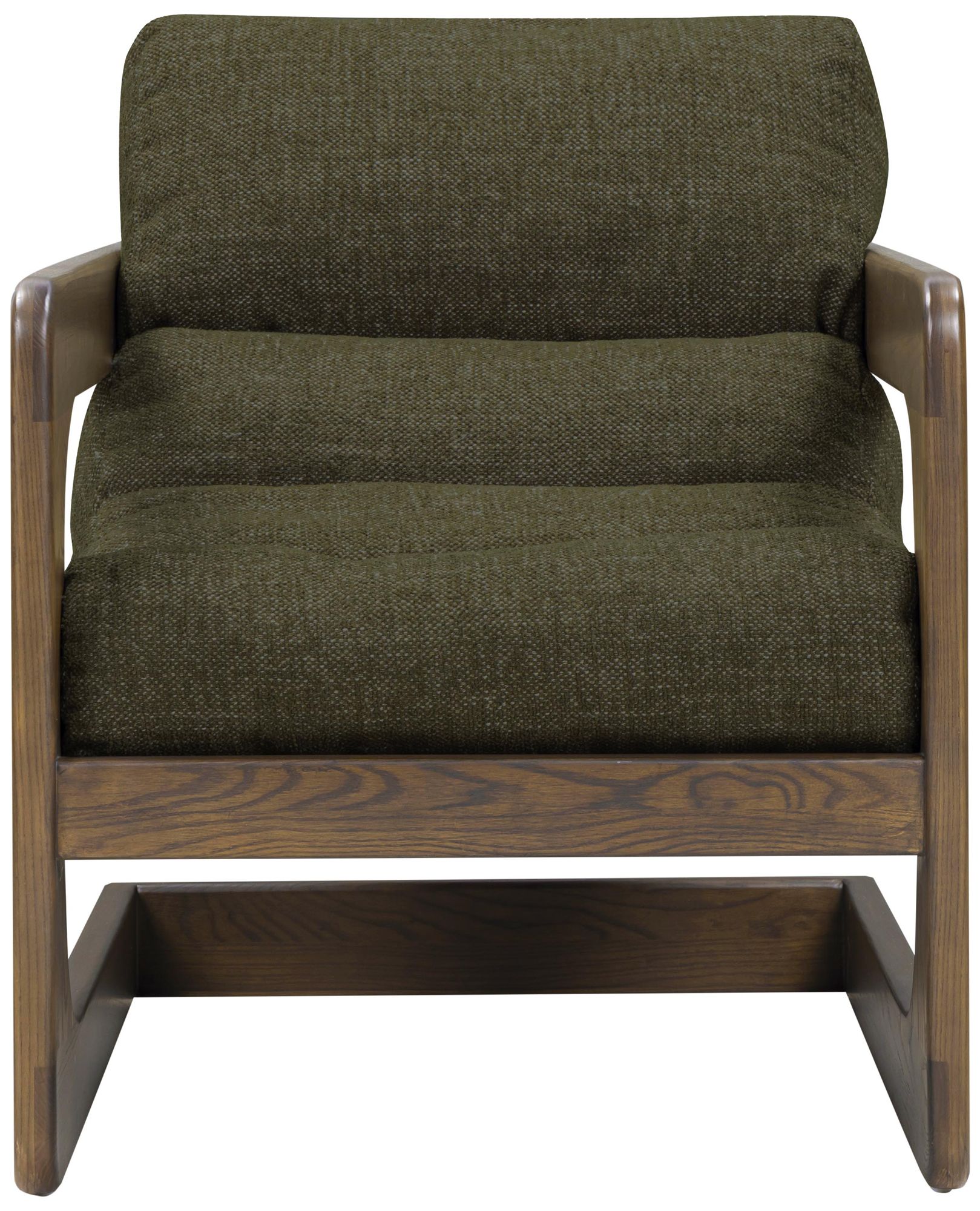 Image 2 Palma Forest Green Textured Weave Accent Chair more views