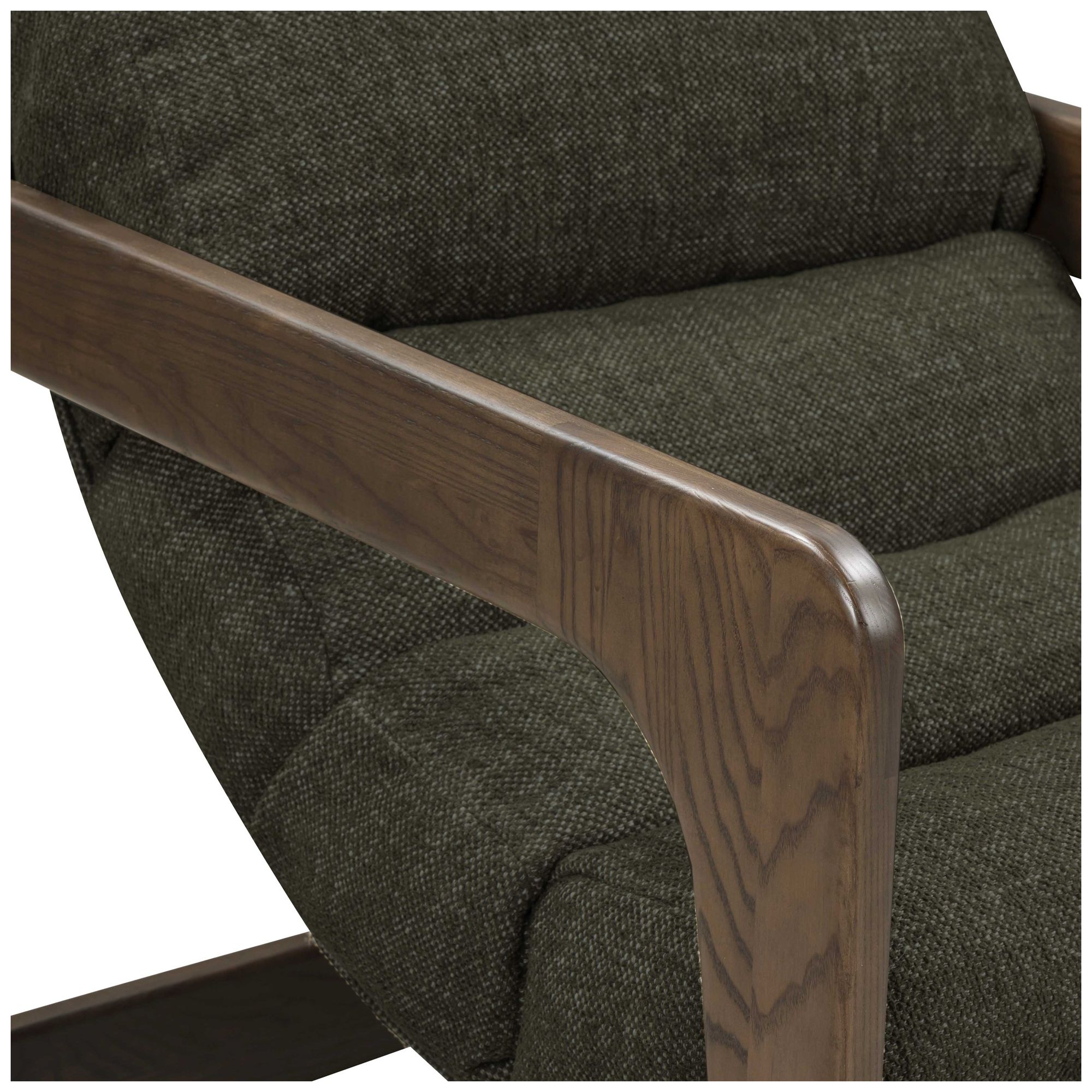 Image 5 Palma Forest Green Textured Weave Accent Chair more views