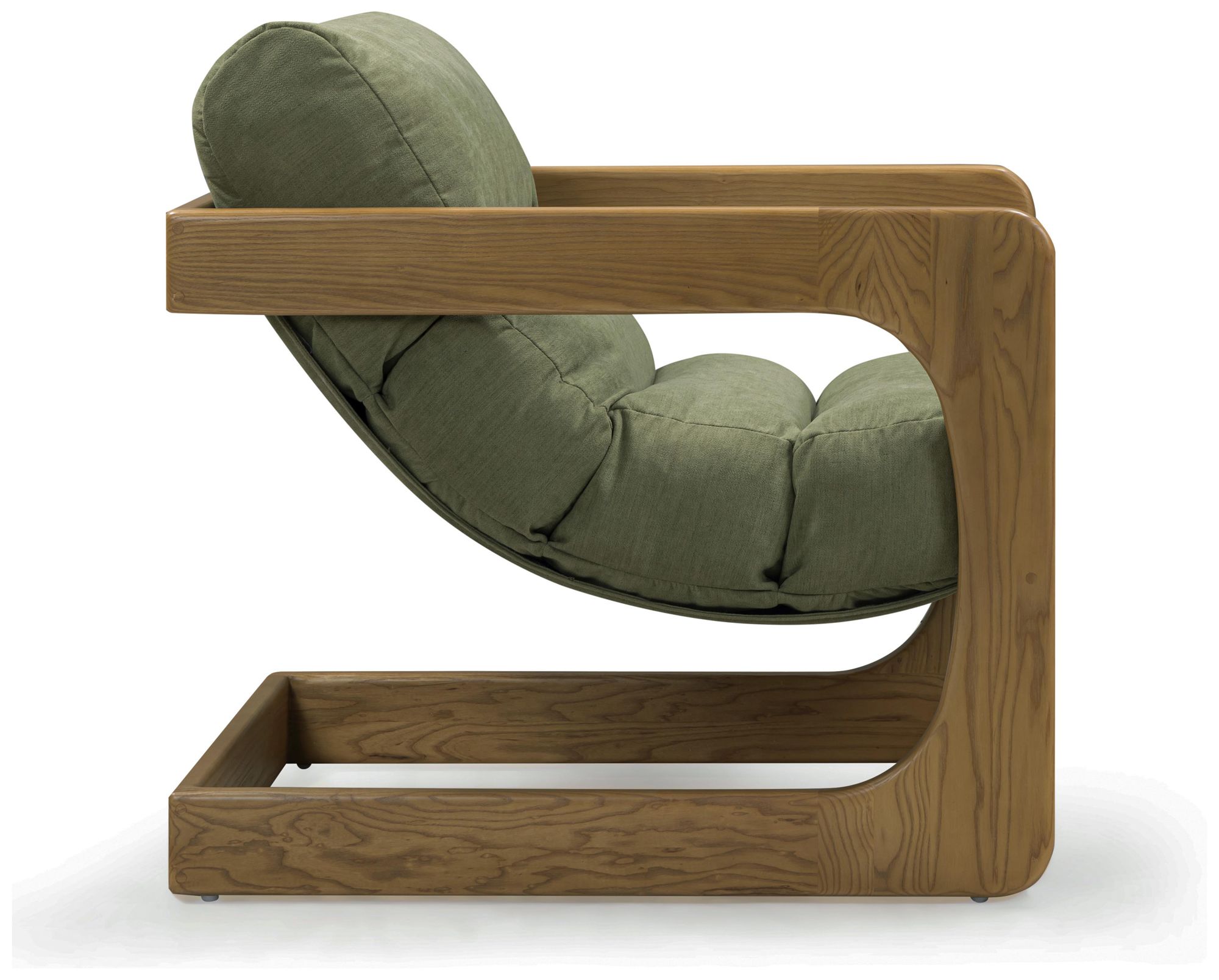 Image 3 Palma Green Upcycled Fabric Accent Chair more views