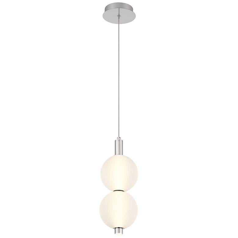 Image 2 Palmas 16" LED Pendant Nickel more views