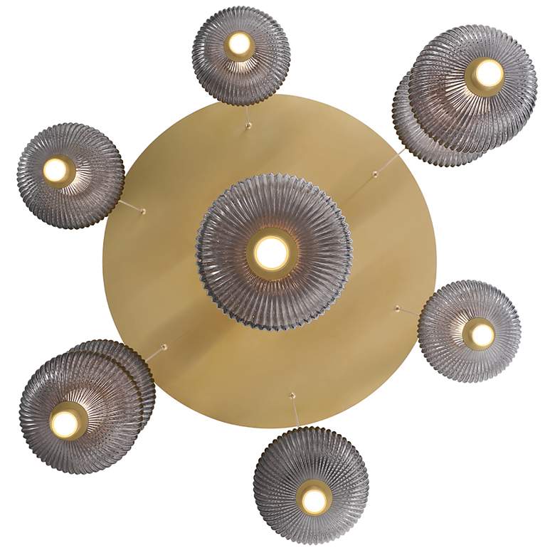 Image 3 Palmas 30" LED Pendant Gold more views