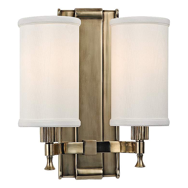 Image 1 Palmdale 12" High 2-Light Aged Brass Wall Sconce