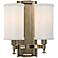 Palmdale 12" High 2-Light Aged Brass Wall Sconce