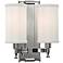 Palmdale 12" High 2-Light Polished Nickel Wall Sconce