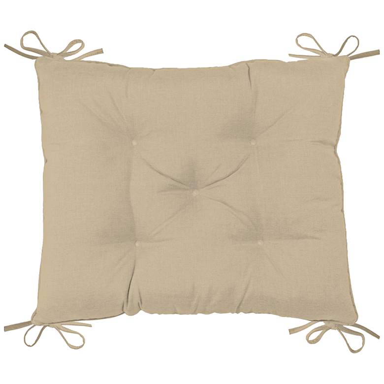 Image 1 Palmdale Canvas Antique Beige 24 inchW Tufted Chair Back Cushion