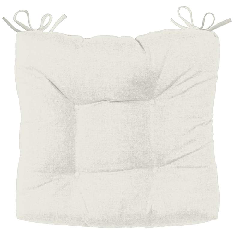 Image 1 Palmdale Canvas Natural 19" Wide Tufted Chair Cushion