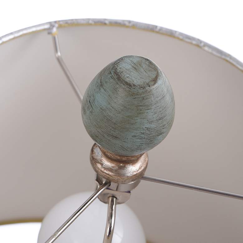 Image 7 Palmer Antique Urn Coastal Blue Accent Table Lamp more views