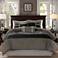Palmer Black Pieced 7-Piece Comforter Set