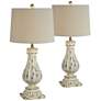 Palmer Cottage White Accents Table Lamps Set of 2