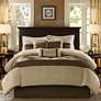 Thumbnail2 of Palmer Natural Pieced Faux Suede Full 7-Piece Comforter Set