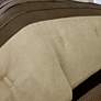 5_Palmer Natural Pieced Faux Suede Queen 7-Piece Comforter Set more views