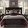 Palmer Purple Pieced 7-Piece Comforter Set
