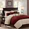 Palmer Red and Brown Pieced 7-Piece Comforter Set