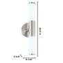 3_Palmera 1 - 2-Light LED Vanity Wall Light - Satin Nickel - Opal Glass more views